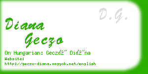 diana geczo business card